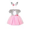 Easter Bunny Costume Adorable Carrot Plush Jumpsuit Winter Festival Stage Performance Attire Halloween Christmas Clothes Set