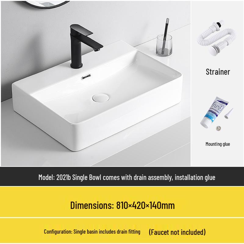 Tengxiang Ceramic Sink: White Floor-Standing Luxury Basin with Cabinet for Bathroom or Balcony