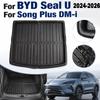 For BYD Seal U 2024-2026 For Song Plus DM-i Trunk Mat Car Rear Trunk Mat Boot Luggage Tray Floor Liner Pad Mat Cargo Carpet Mud