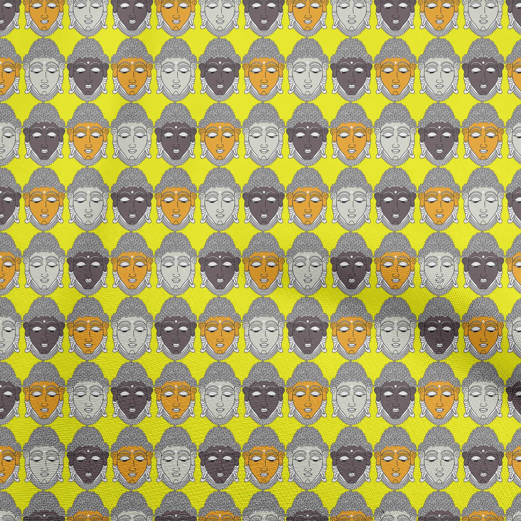 

OneOone Cotton Flex Блідо-жовта тканина Господь Будда Обличчя Будди Квілтинг Тканина для шиття з принтом у дворі 40 дюймів 42 Inch Wide - Viscose Chiffon жовтий