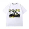 SpongeBob SquarePants Anime Peripheral Short Sleeve T-Shirt Octopus Brother Crab Boss Cartoon Unisex Loose Summer Y2K Top