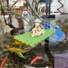 HUA HUA Floating Aquarium Decor,Miniature Garden Decor,Floating Raft Design,Fish Tank Landscape Decoration,Fish Tank Accessories