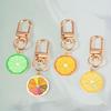 Aluminum Alloy Fruit Slicer Keychain Pendant – Modern Simple Charm