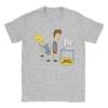 Harajuku Paar Beavis und Butthead kann Computer nicht benutzen T-Shirt Herren Baumwolle Kurzarm Rundhals Sommerkleidung