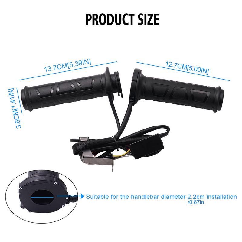 Adjustable Motorbike Heating Handle 12V Handlebar Grip Warmer Winter Electric Heated Motorcycle Handle Cover Motorcycle Supplies