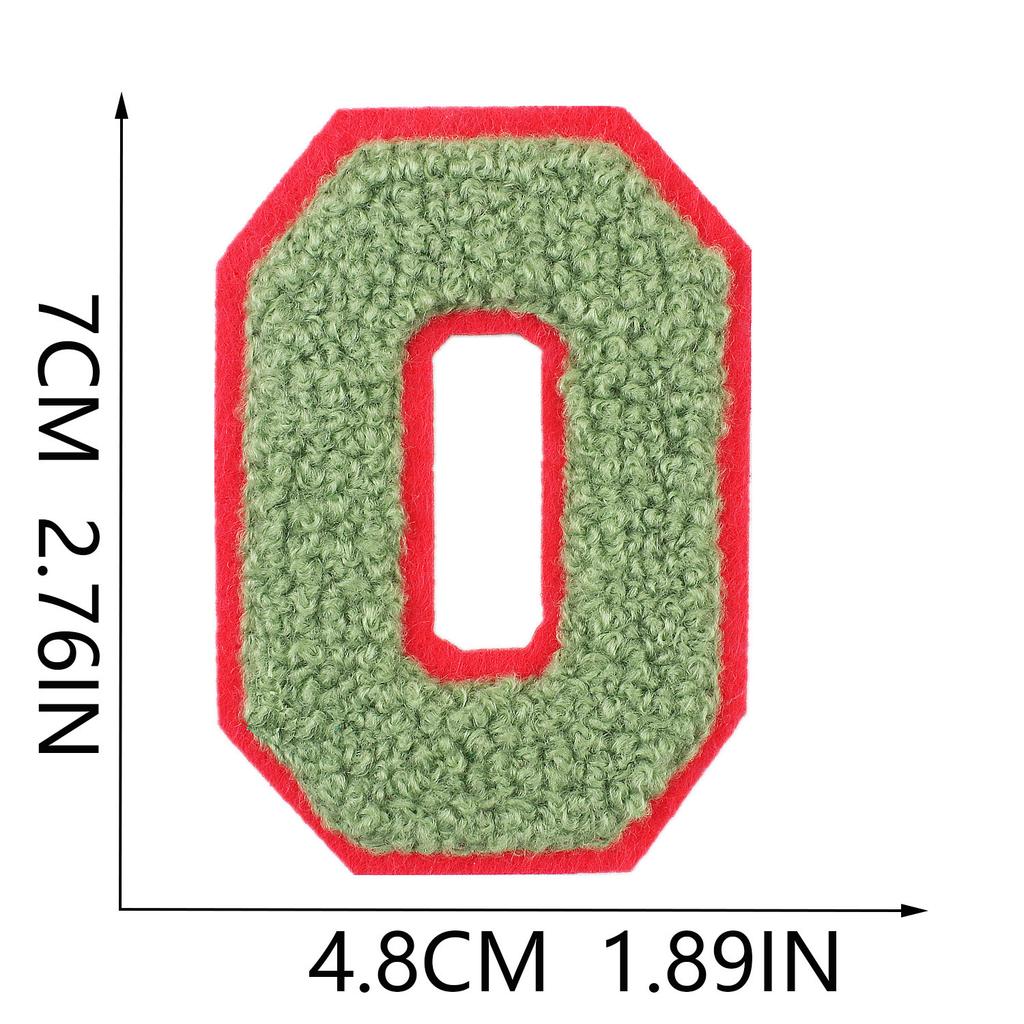 Mixed Color 7Cm Towel Embroidery English Letters Cloth Sticker Clothing Accessories Letter Sticker Computer Embroidery Chapter Boy Ironing Letters
