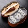 Ceramic suet jade porcelain portable travel tea set creative souvenir business company gift