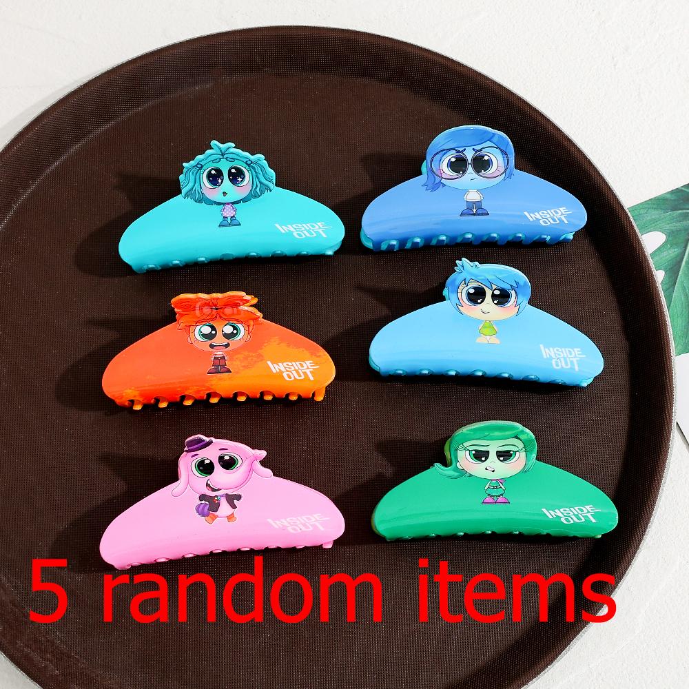 

Inside Out 2 Hair Claw Clips for Girls, Cute Joy Sadness Anger Anxiety Envy Hair Clips, Acrylic Cartoon Hair Clamps