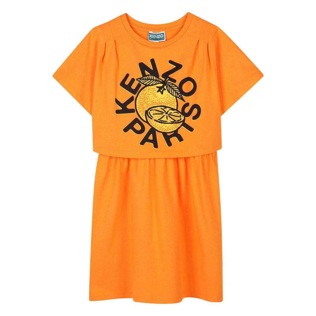 Kenzo Girls Logo Relaxed Fit T-Shirt Dress