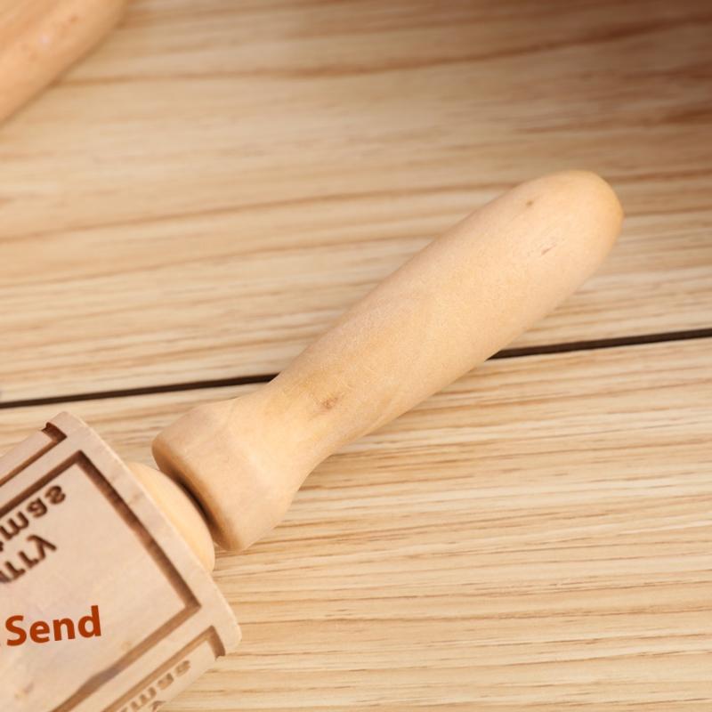 Weihnachten 35X4,5Cm Holz Nudelholz Rock Schneeflocke Elch Graviert Backen Kekse Nudelholz Für Kuchen Gemustert Backen 3D Form