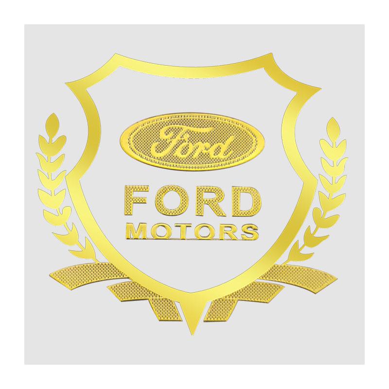 Car Badge Body Side Metal 3D Emblem Ears of Wheat Sticker Decal Auto Exterior Accessories For Ford Focus Mk2 Party Mk3 Ranger AQW1