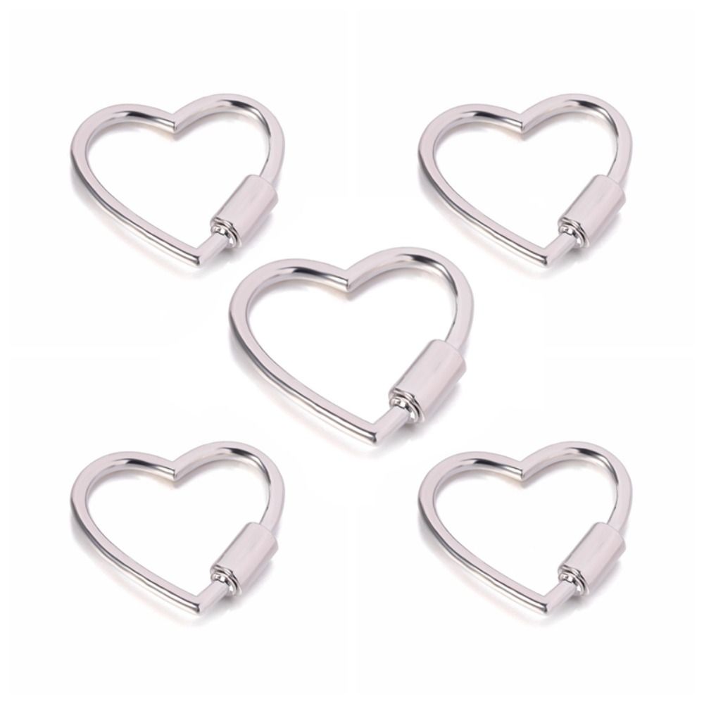 

Пряжка Ремесленные аксессуары Металлическая форма сердца Форма сердца Пружинные застежки Пряжка в форме сердца 22x23mm серебряный