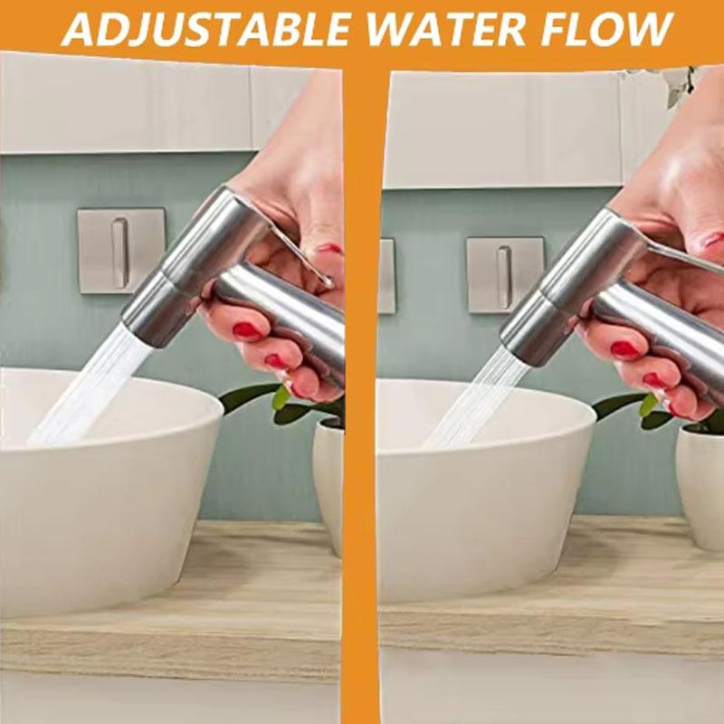 Handheld Toilet Bidet Sprayer Set Kit Stainless Steel Hand Bidet faucet for Bathroom Hand Sprayer Shower Head