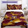 Set Lenzuola Stampato Aston Villa Football 3 Pezzi, Comodo Set Copripiumino per Camera da Letto Amico della Pelle