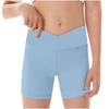 Children's Solid Color Yoga Shorts Tight Fitness Sports Fashion Three-point Pants Hot Pants