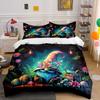 Whimsical Gnome Flower Bedding Bedding Duvet Cover Set Duvet Cover Pillowcases (1 * Duvet Cover 2 * Pillowcases, without duvet insert)