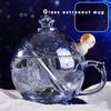 Exquisite Glass Astronaut Mug With Lid Spoon Transparent Drink Cup Drinkware Glasses Cupshe Espresso Cups of Coffee Cute Mugs