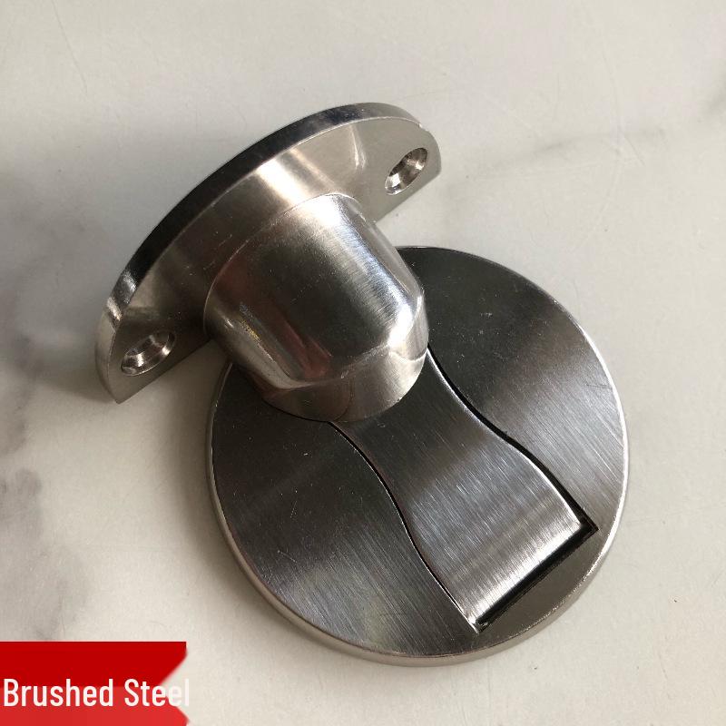 Invisible Zinc Alloy Anti-Rust Magnetic Floor Door Stop with Glue.