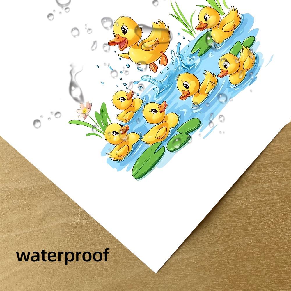 One Duck Toilet Sticker, a Plastic Bathroom Accessory Featuring a Playful Duck Design Suitable for Everyone
