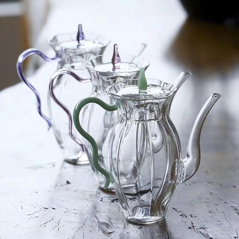 Chaxun Handmade Narcissus Glass Teapot
