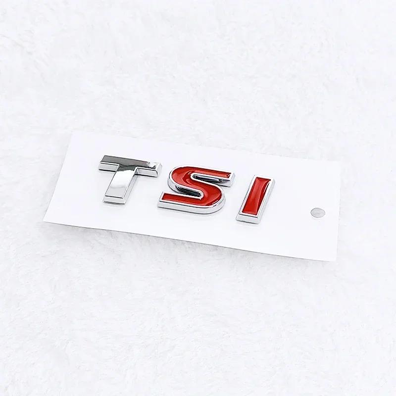 Adesivo Emblema de Carro Letras TSI ABS 3D Decalque de Emblema Traseiro