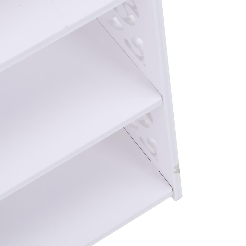 5 Tiers White Hollow Out Shoe Rack Stand Storage Organiser Shelf Shoe Rack Shoe Stand Shoe Storage Organizer Shoe Storage Stand