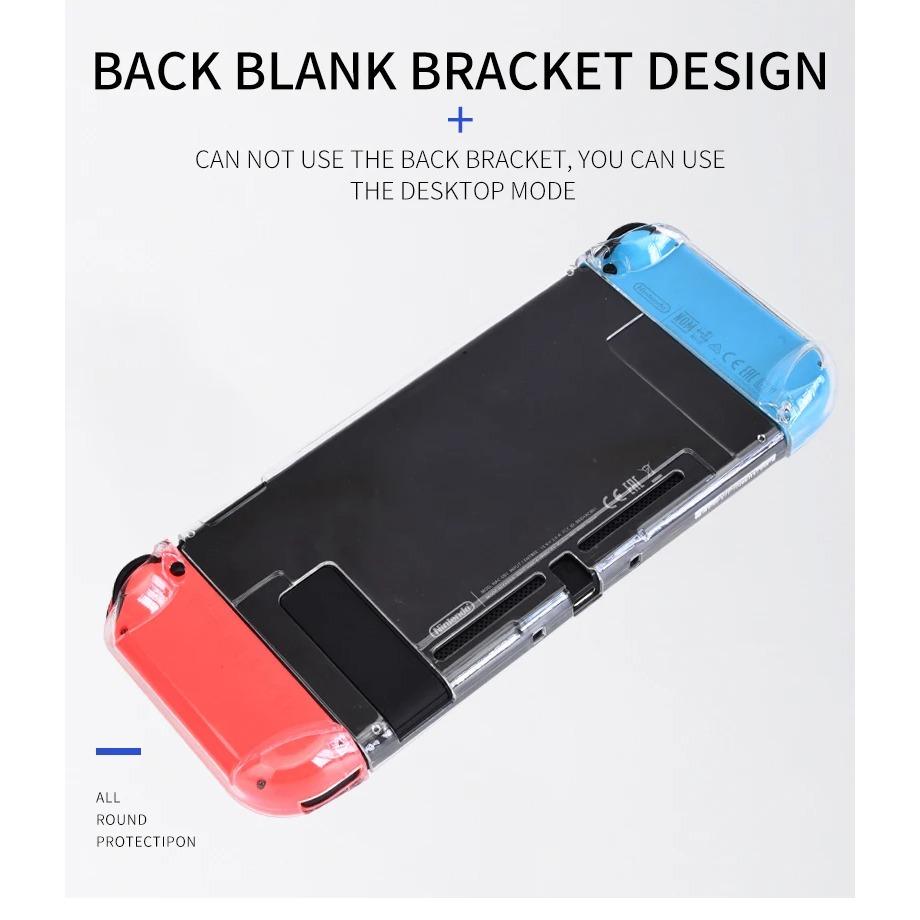 Transparent Protective Case with Scratch Protection for Handheld Game Console Clear Hard Cover for Switch