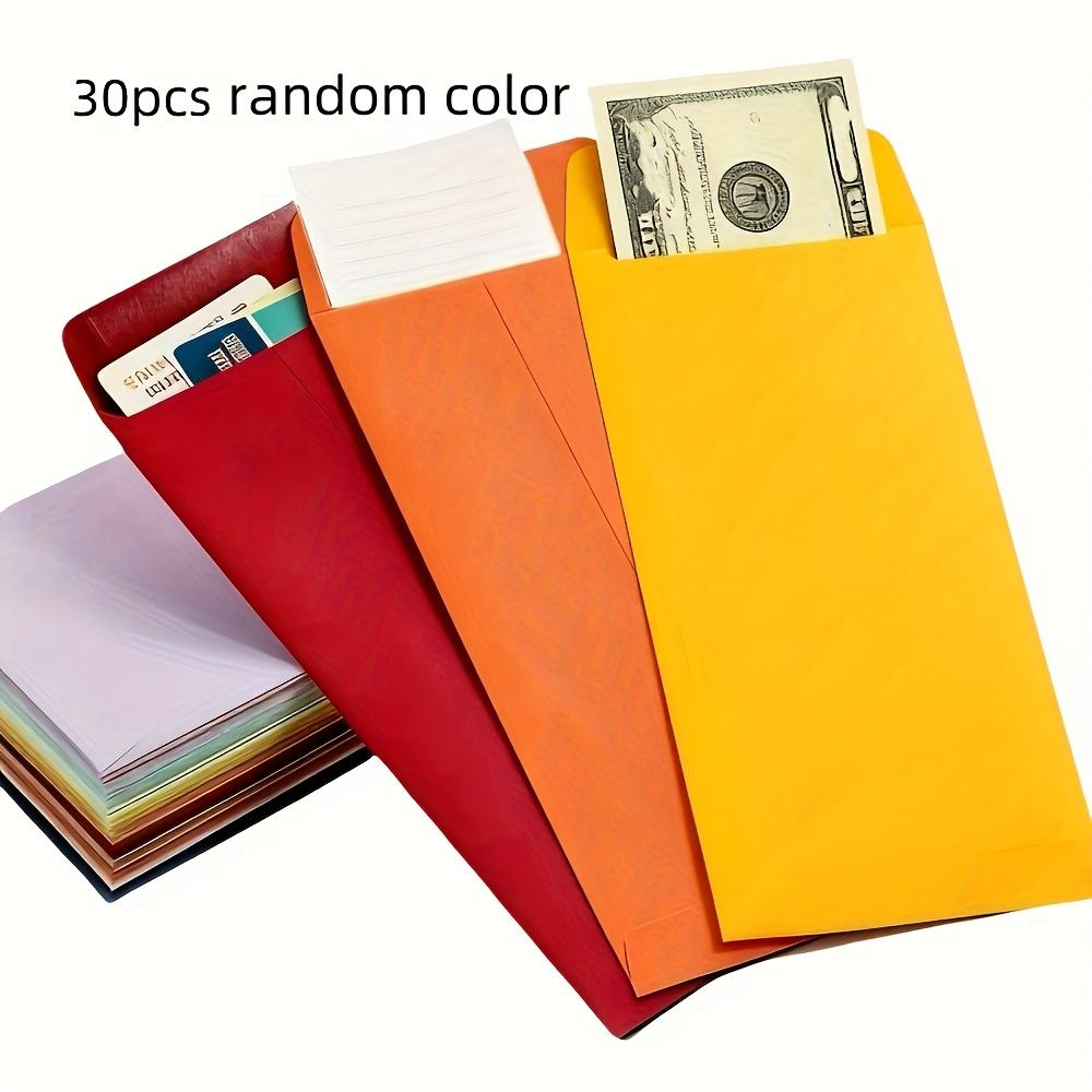 

30pcs Self-Sealing Colored Red Envelopes-Glossy Finish,Salary,Savings,Currency & Letters, Wedding, Engagement,Envelopes For Mail