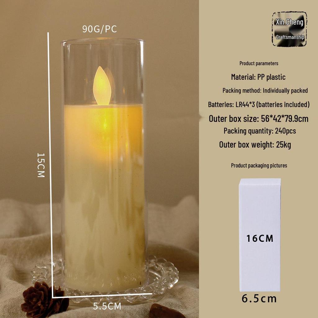 LED Night Light: Remote-Controlled Swinging Simulation Candle for Concerts, Birthdays, Weddings