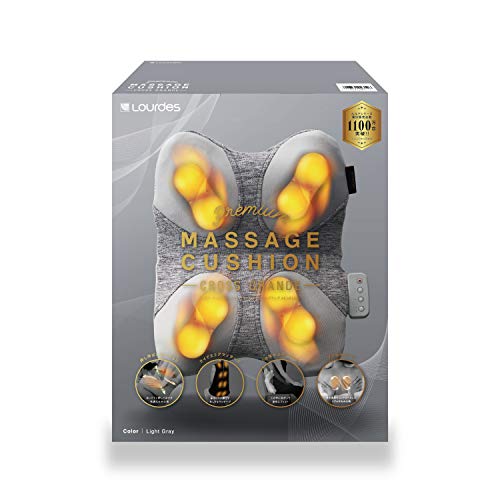 ATEX Lourdes Premium Massage Cushion, Cross Grande, Black, AX-HCL348bk