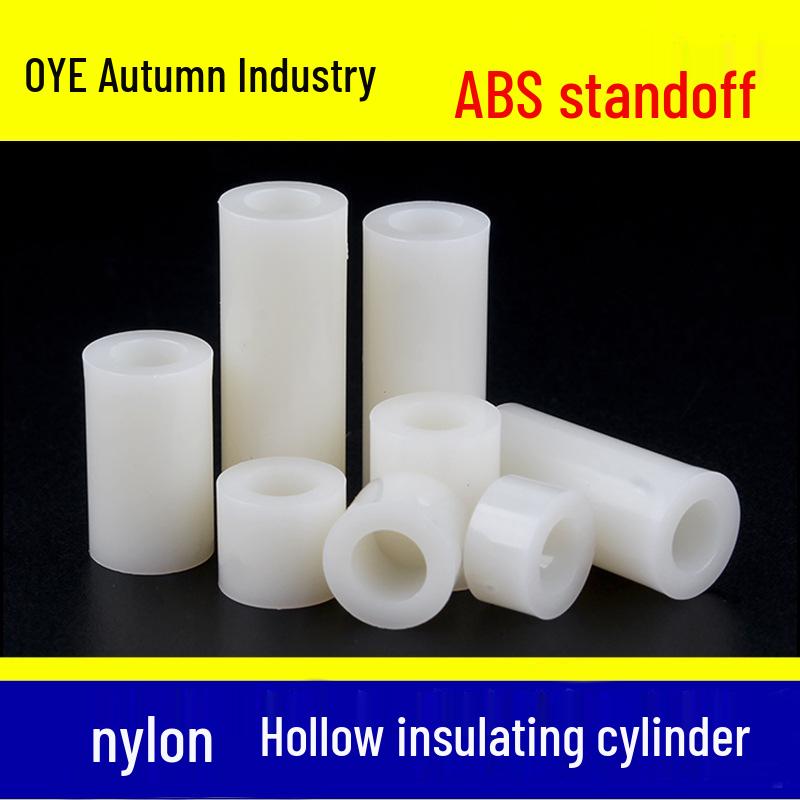 ABS Resin Spacer Post, M3-M6, Round Hollow Support Washer Insulation Sleeve