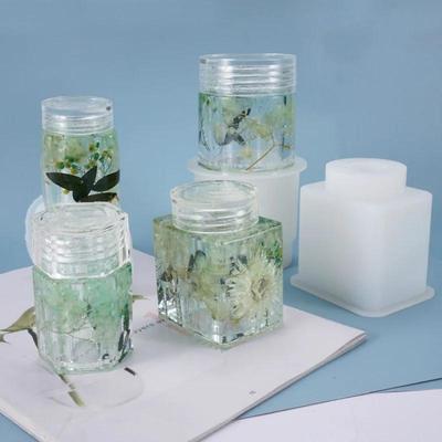 3D Bottle Silicone Mold (Hollow Inside) Trinket Box Making Resin Storage Supplies Silicone Molds for Resin Art Home Deco Mold