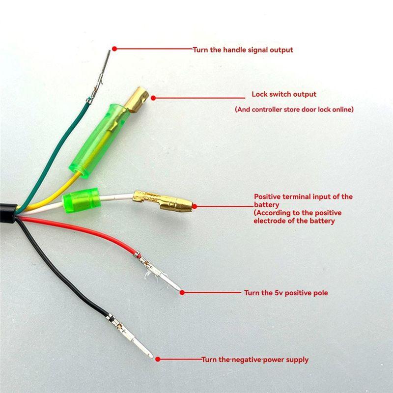 NEW HOT In Stock-For Electric Scooter Bike Parts- 48V Throttle Handlebar Grip Power Speed Rotary With Key With LCD Battery Displ