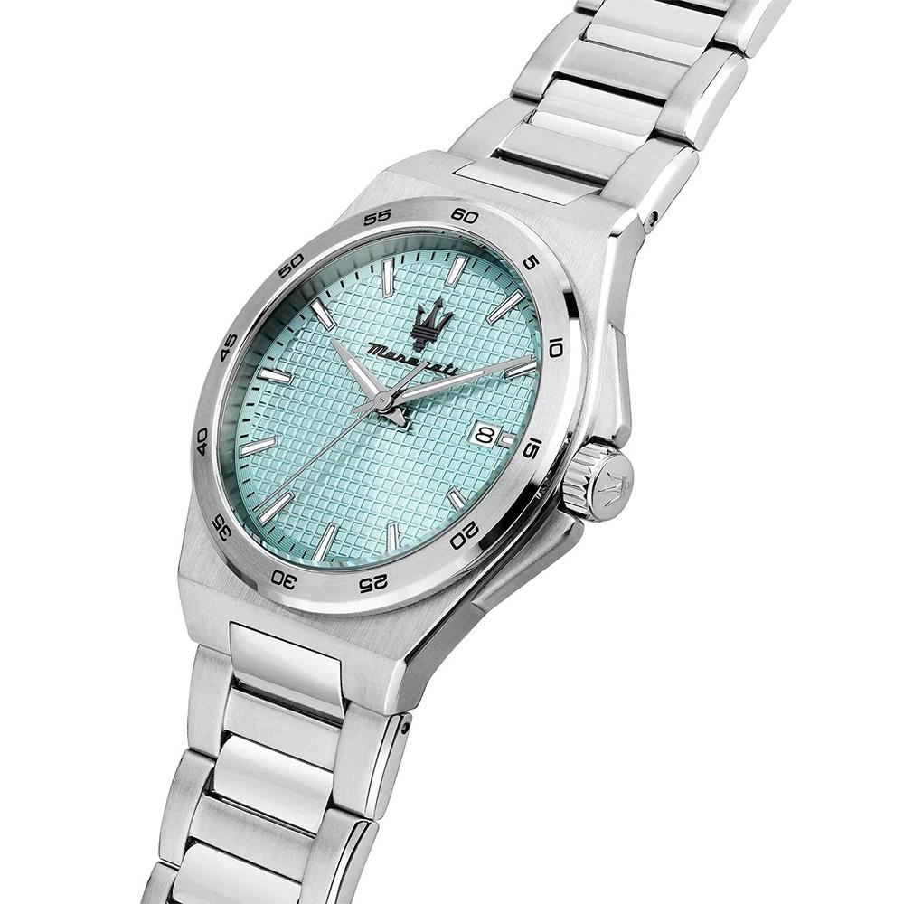 Maserati Velocità Slim Turquoise Stainless Steel Silver Men's Quartz Watch R8853153002
