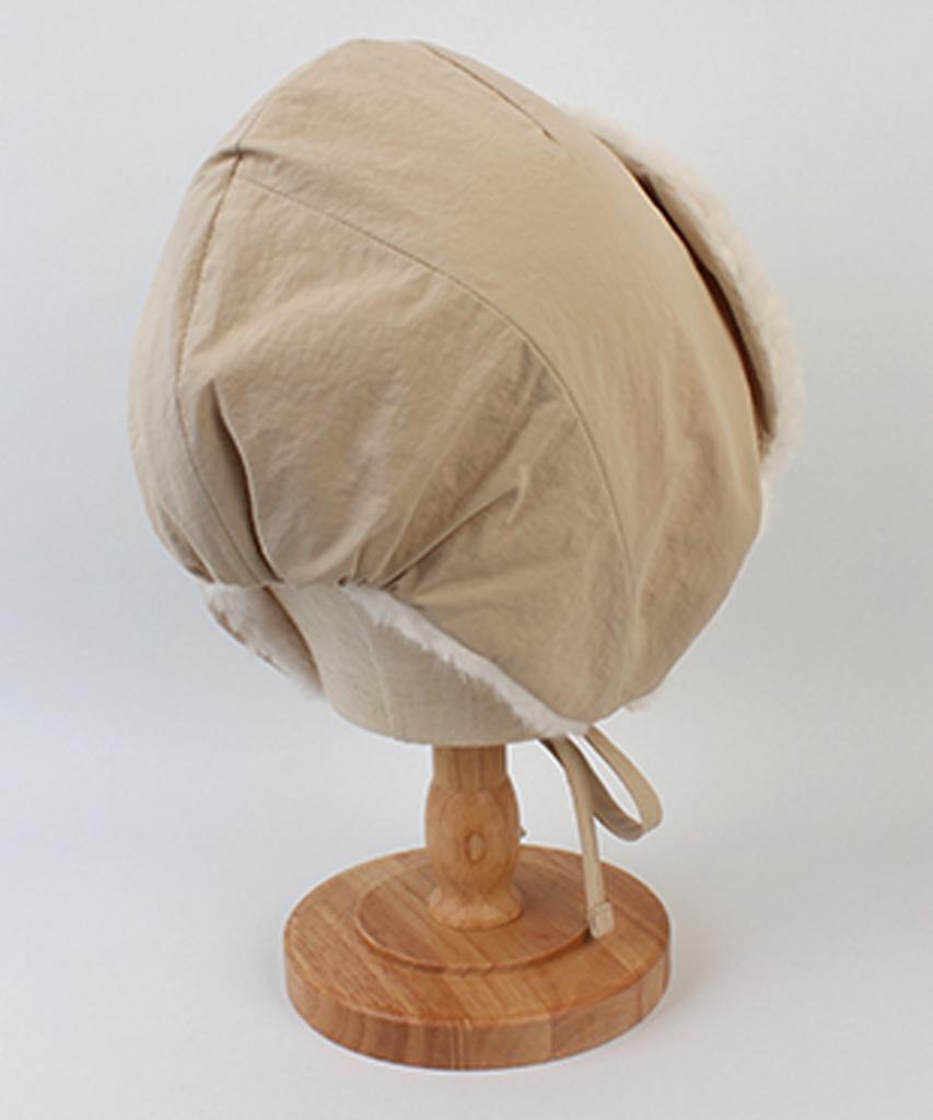 Yunibeosyeolkemiseuteuli Bio Poly Fur Beige Bonnet Hat