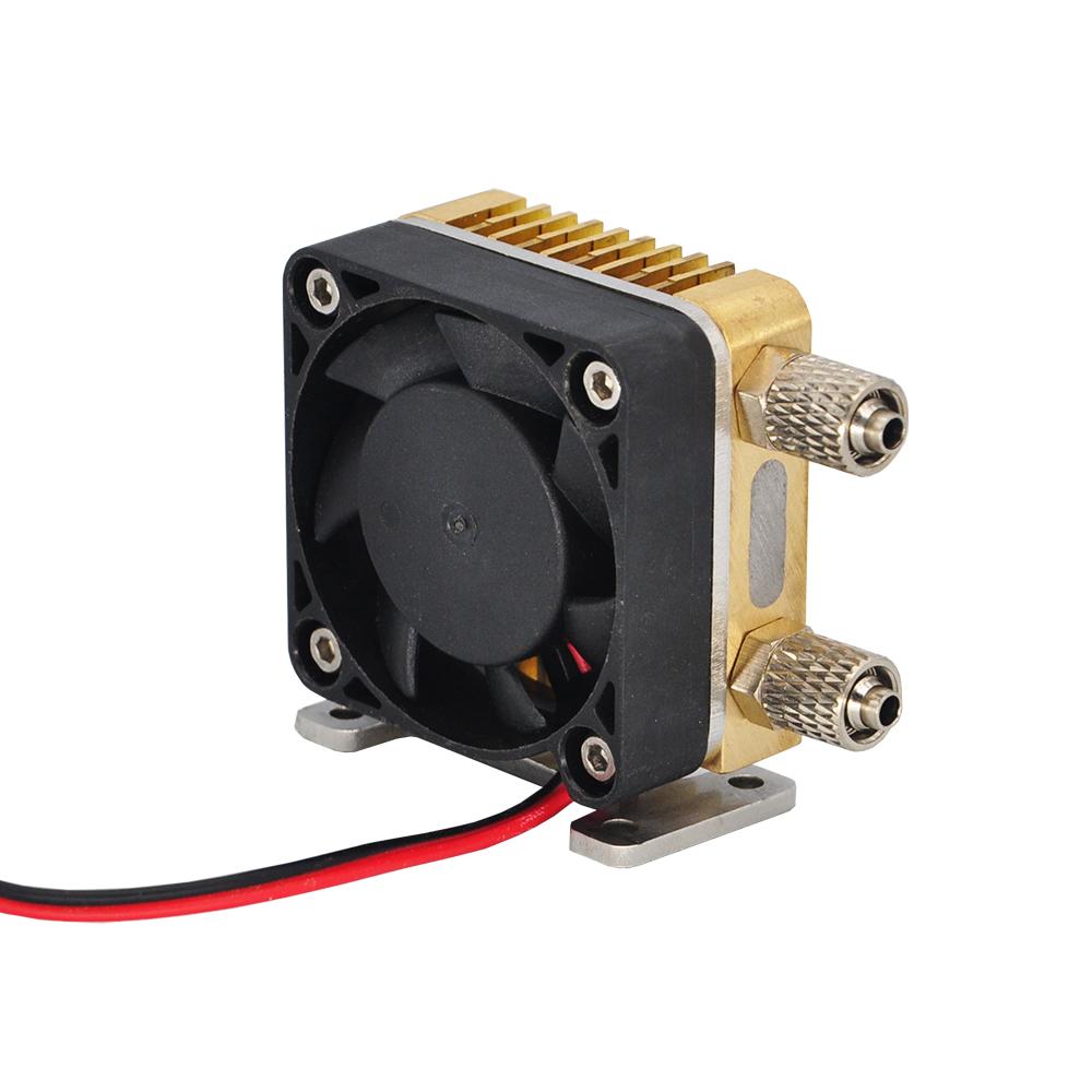 RC Mini Hydraulic Radiator Full Brass with Fan For 1:14 1/12 RC Excavator Truck Bulldozer Model Parts