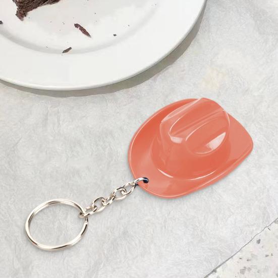Yousheng 1/2Pcs Key Chain Rustic Western Cowboy Hat 2 in 1 Bottle Opener Keychain Portable Keyring Bar Party Favors