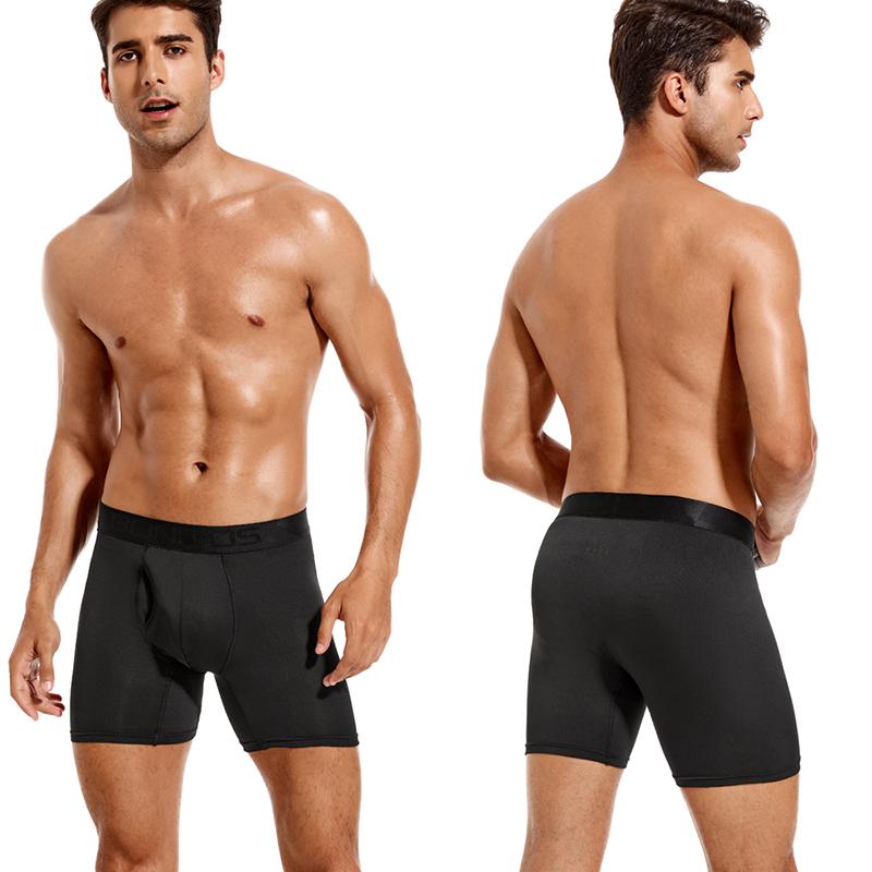4pcs Front Open Mens Boxer Shorts Sexy Men's Panties Brand Men Underpants Breathable Underwear for Man Soft Elasticity Homme Trunks Boxers