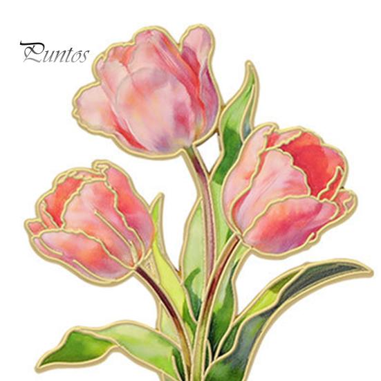 Decorative Clothing Pin Brooch Pin, Enamel Flower Design with Smooth Edges, Lapel Lightweight Zinc Alloy Badge for Jackets Scarves Bags Gift Non-snag