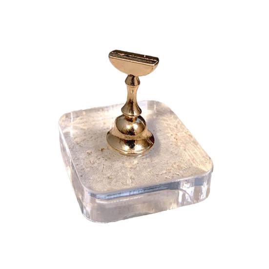 Manicure Support Magnetic Tips Easy Cleaning Finger Compact Nail DIY Design Practical Holder Supplies