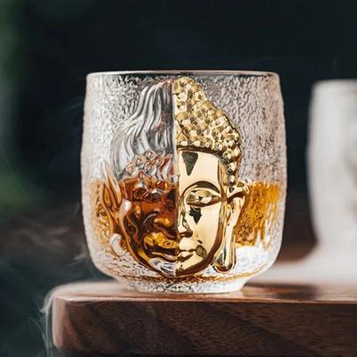 Mistrovský čajový set Luxusní křišťálové sklo Šálek Buddhy Jedna myšlenka Domácí šálek Čajový set Kuchyně Restaurace Bar Domácí zahrada