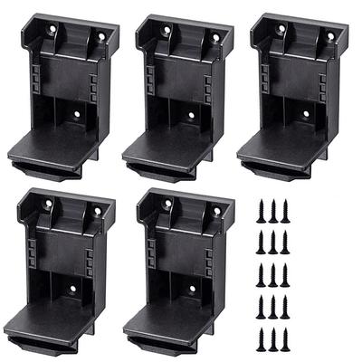5pcs Power Tool Battery Holder Mount Stand  2-in-1 Battery and Tool Storage Rack Bracket