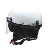LEAD Half Motorcycle One Size Fits Most HS-2 Helmet, White,