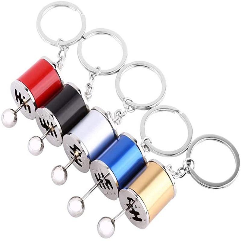 Cheap Metal Keyring Creative Car Shifter Keychain SixSpeed Gear Stick