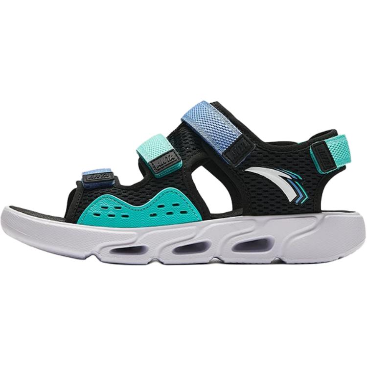 Anta Comfortable Versatile Simple Non-Slip Wear-Resistant Low-Top Kids Sandals Kids Sandals Black Green 312436915