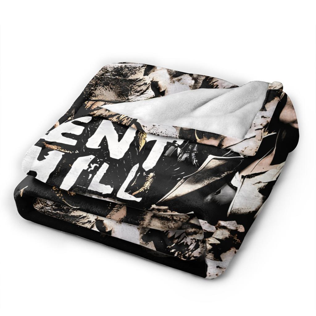 Warm Soft BlanketBoy Girl Travel Silent Hill Throw Blanket Horror Flannel Bedspread For Couch Bed Street Trend Sofa Bed Cover