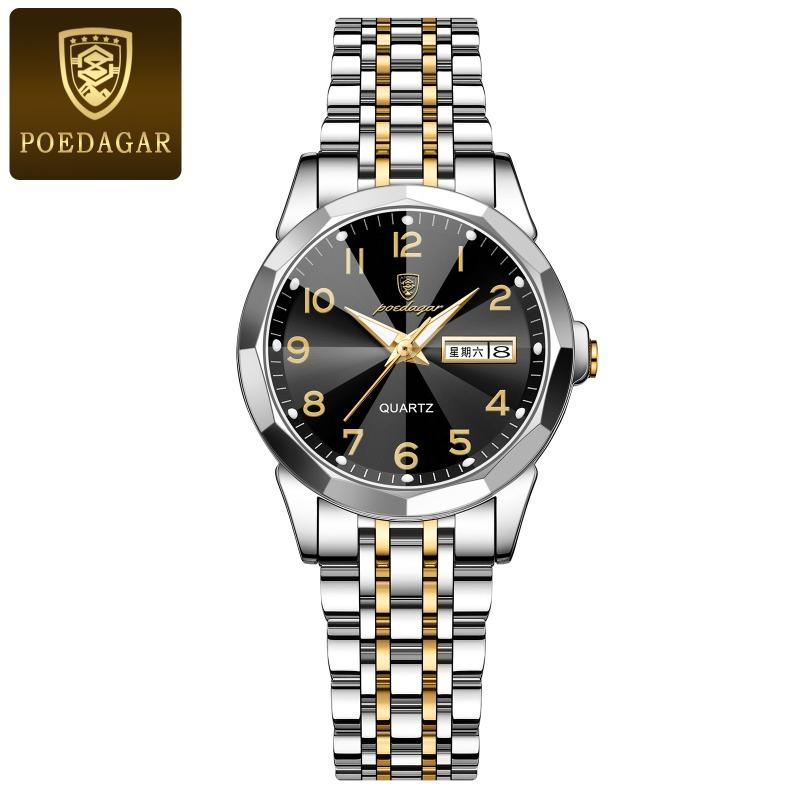 New Top Brand Watch Women's New Waterproof Double Calendar Women's Watch Fashion Digital Disk Wrist Watch