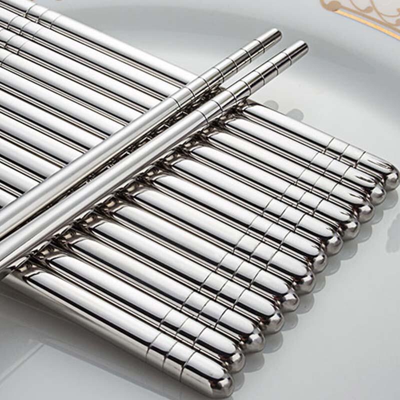 Minna 304 Stainless Steel Chopsticks 22.5cm, 10 Pairs