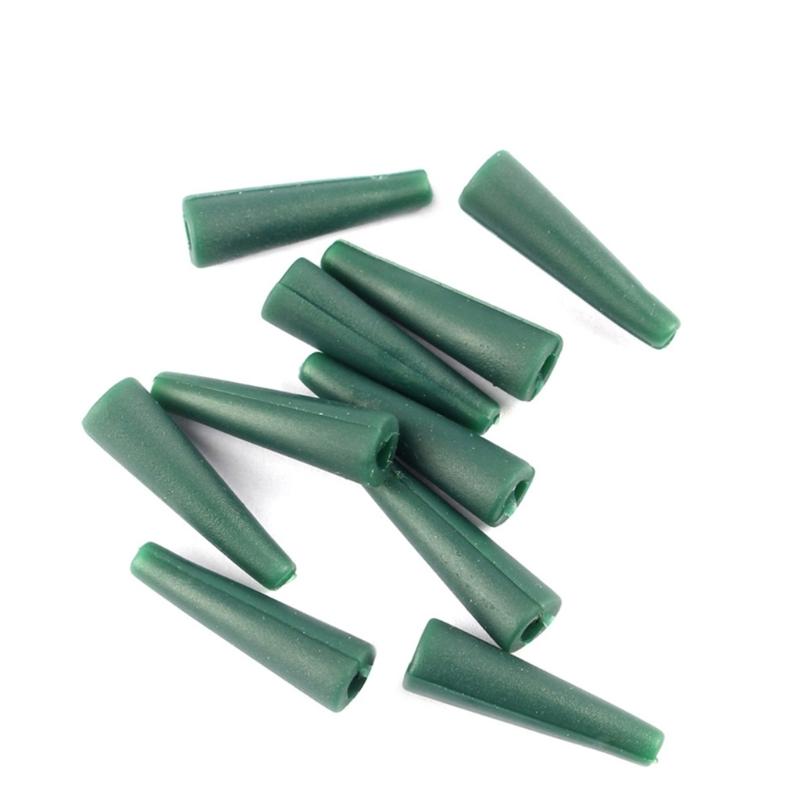 40pcs/Lot Fishing Tackle Leads Clip Fast Change Swivels Tail Rubber Anti Entanglement Sleeves for Rigs Fishing Gear