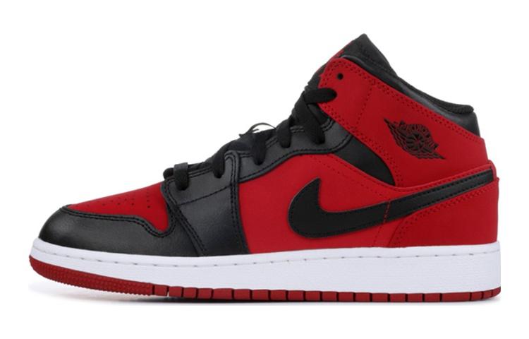 Jordan 1 Mid Gym Red Black GS 554725-610 36.5